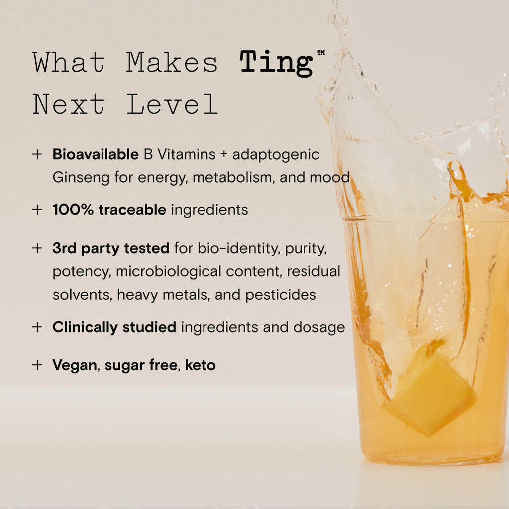 Moon Juice Ting Mango Vitamin B Complex + Ginseng Supplement