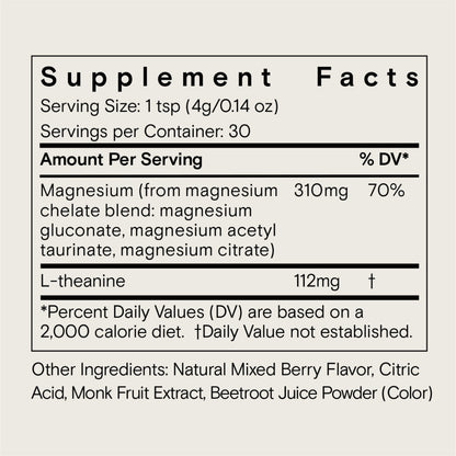 Moon Juice Magnesi-Om Berry Jar Brain Health Rest